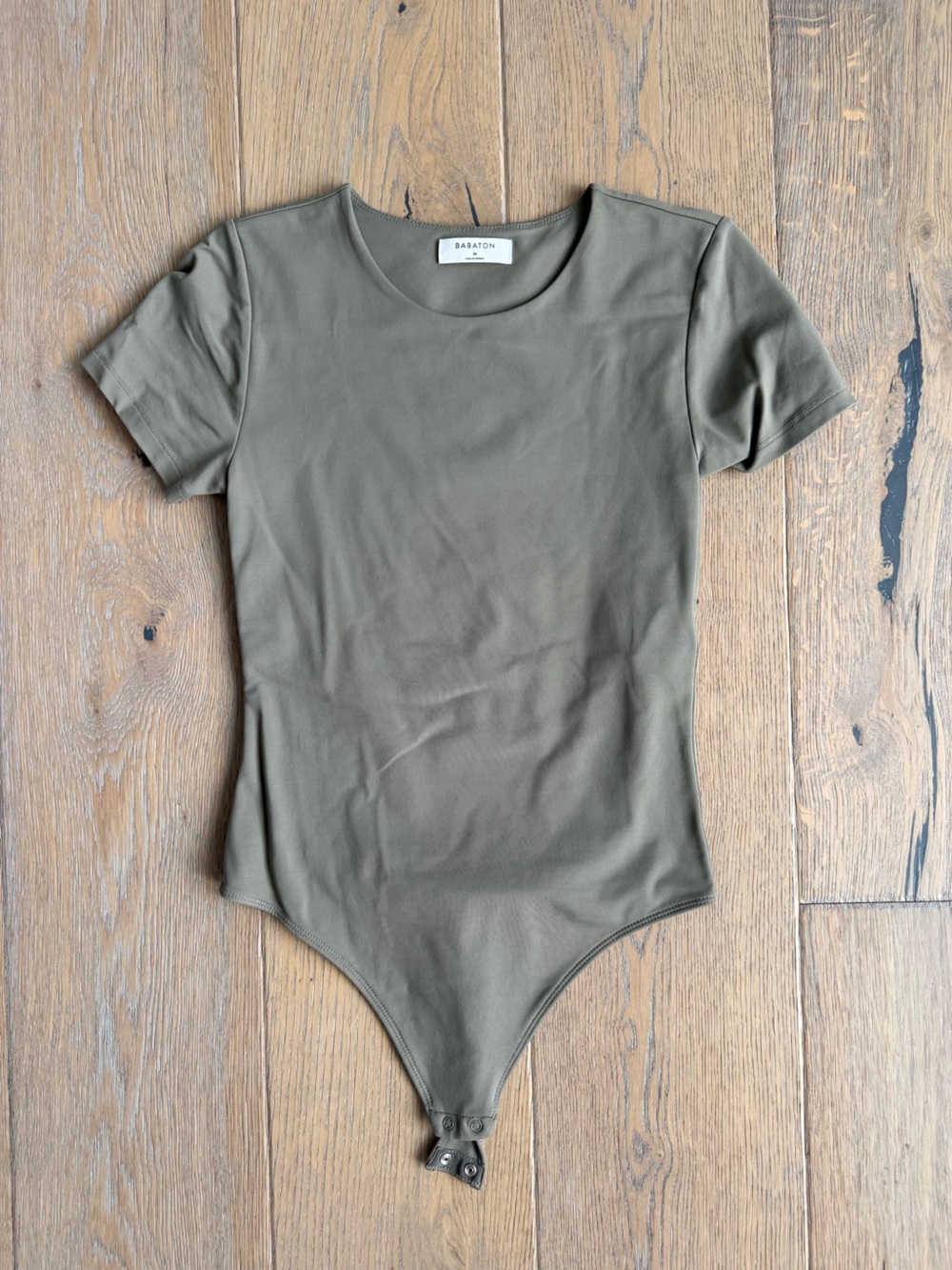 Babaton Olive Green Short Sleeve Tee